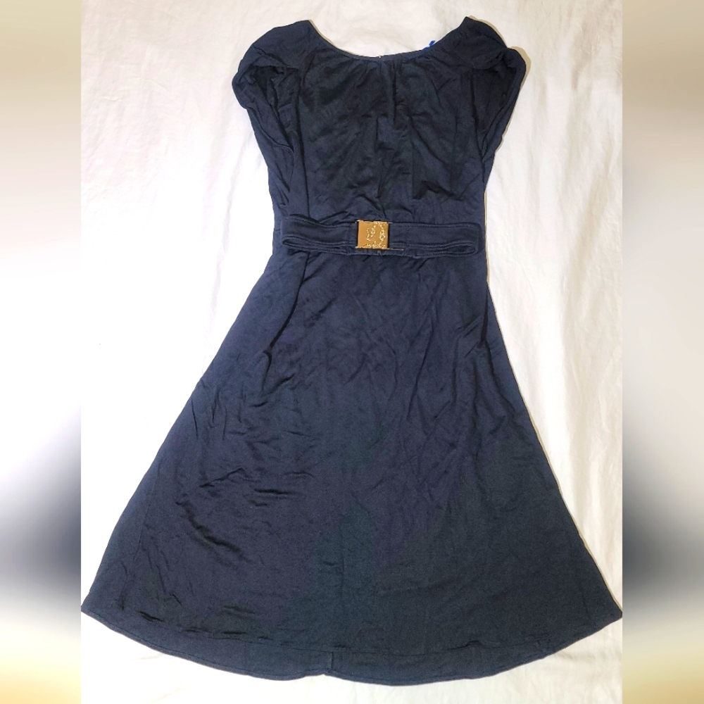 Black Versace Jeans Crepé Viscosa Jolie dress